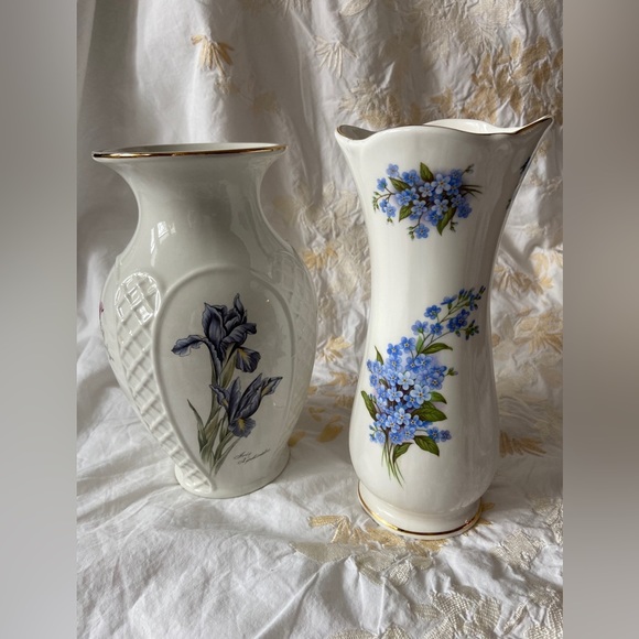 ROYALWinton Vintage Porcelain Vase-Four Sides Show Four Fun Flower Verities VEUC - Picture 9 of 12